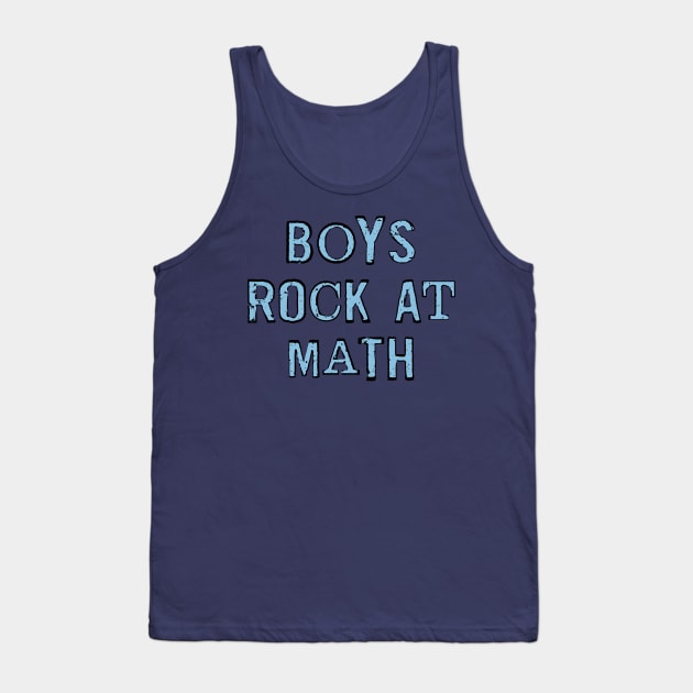 Boys Rock At Math Tank Top by Barthol Graphics